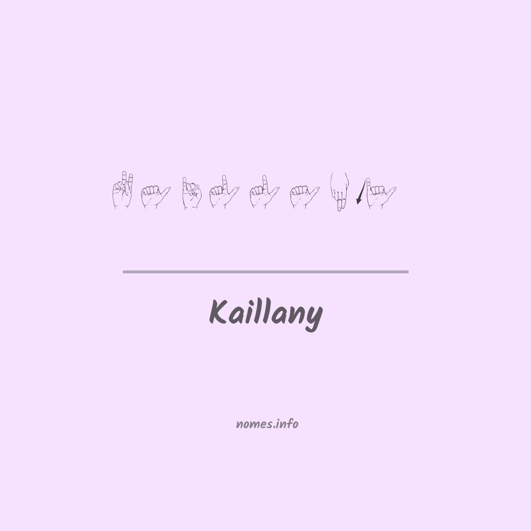 Kaillany em Libras