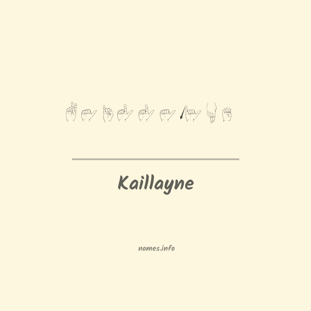 Kaillayne em Libras