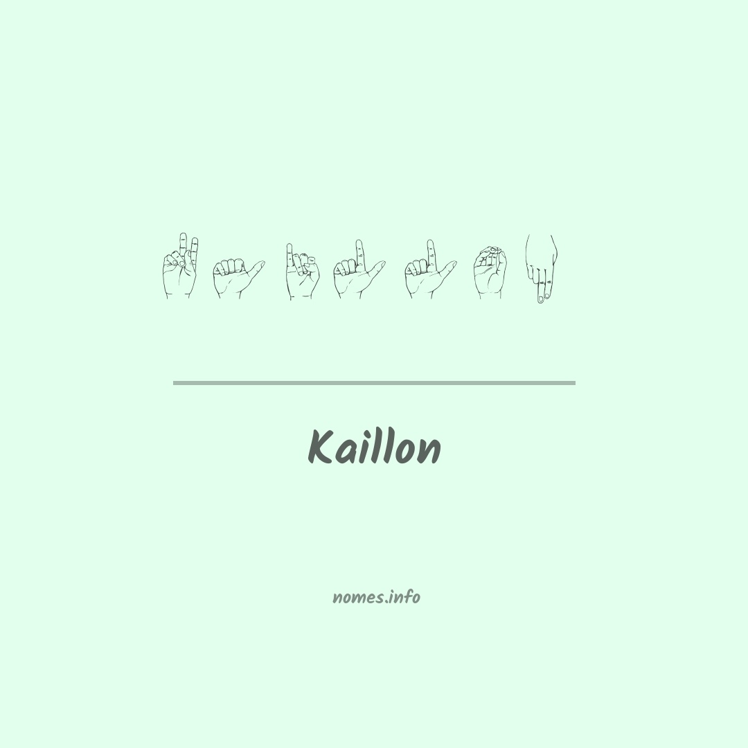 Kaillon em Libras