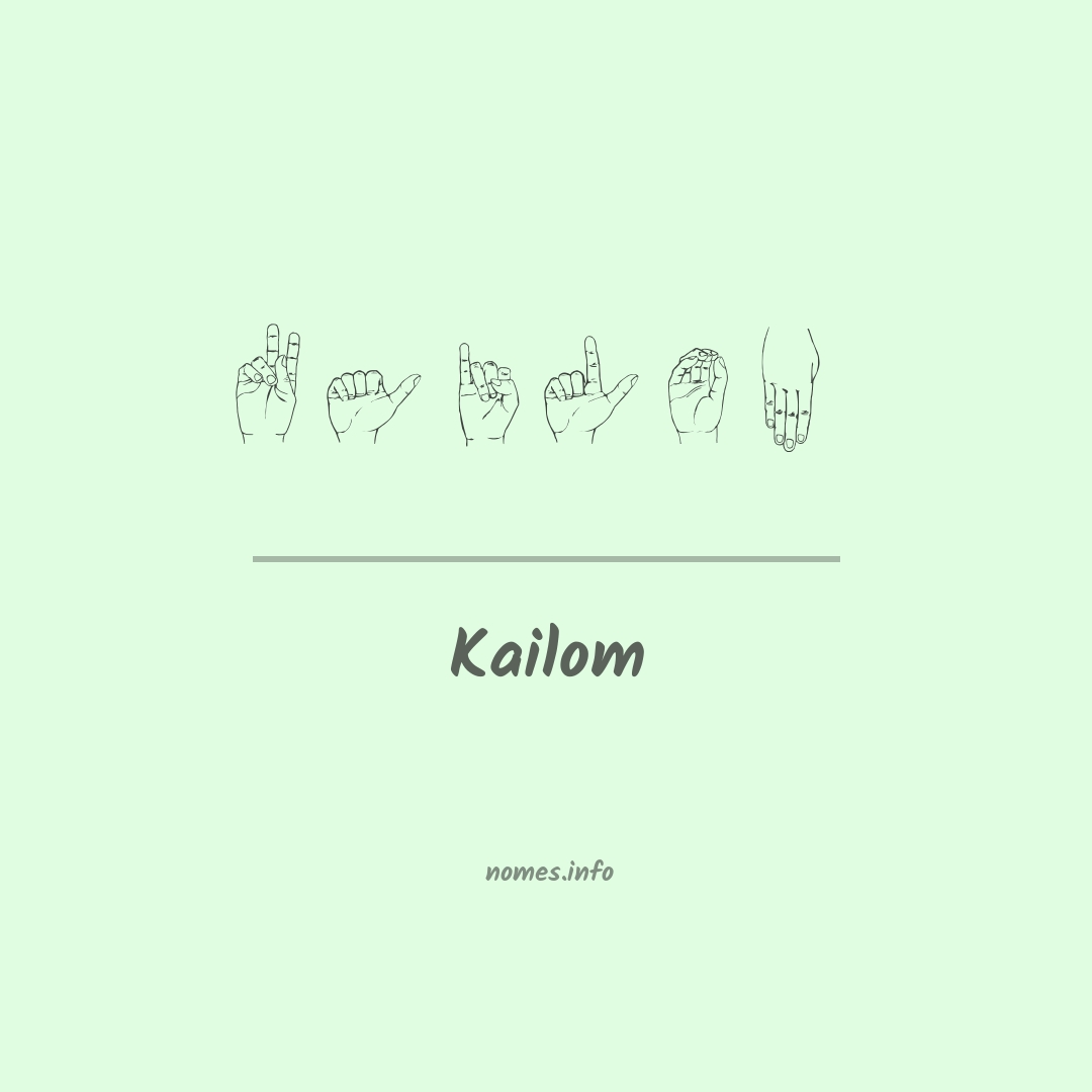 Kailom em Libras