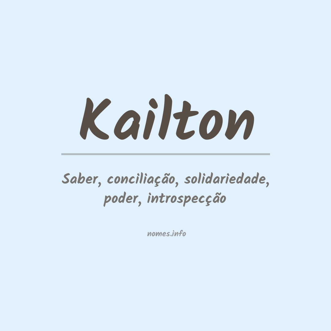 Significado do nome Kailton