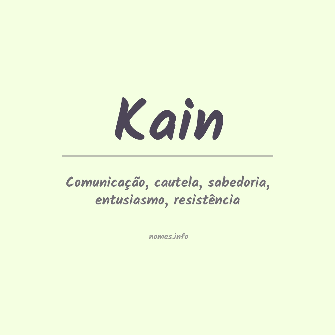 Significado do nome Kain