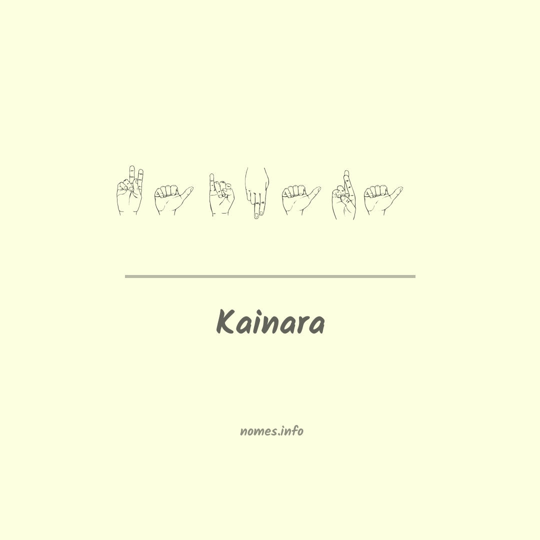 Kainara em Libras