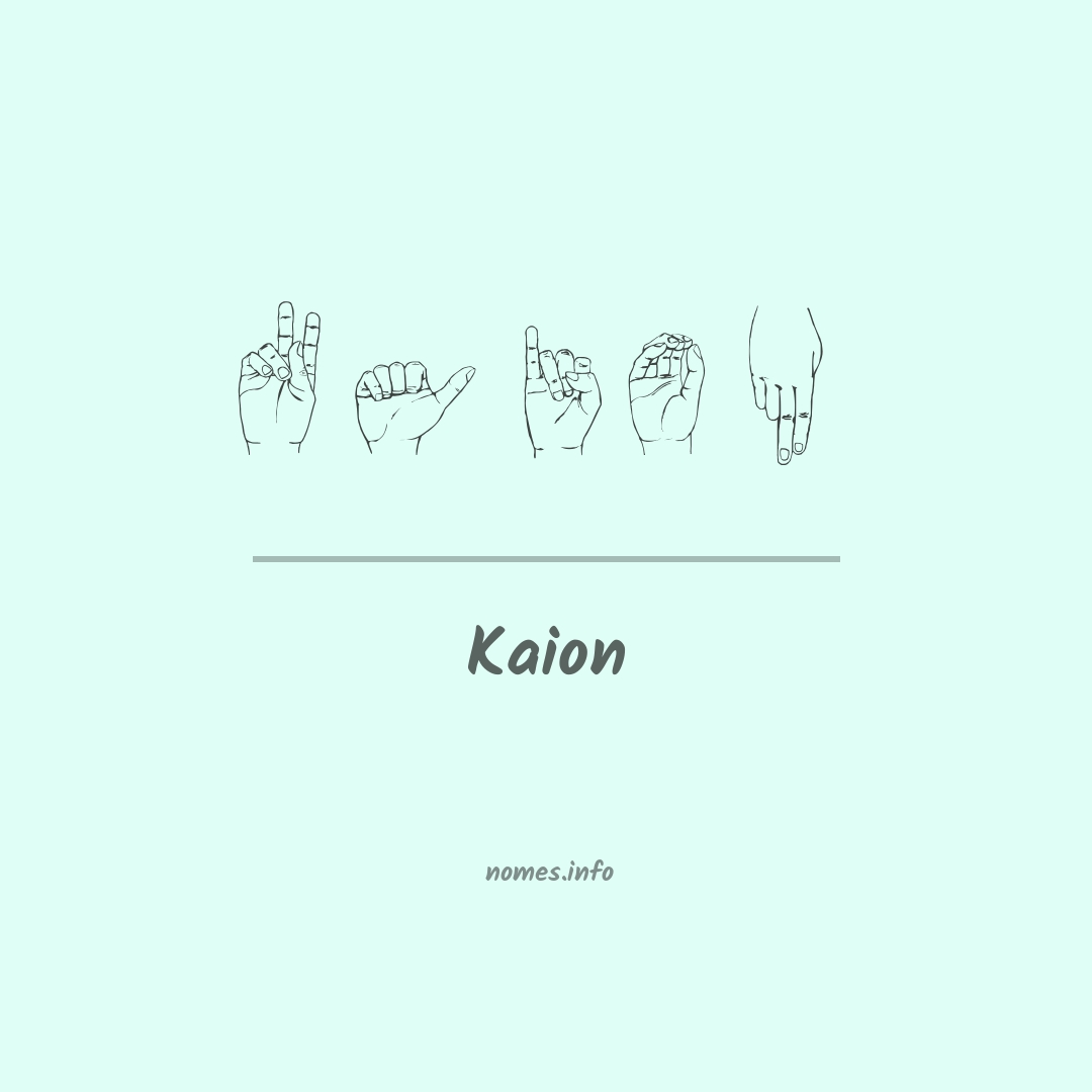 Kaion em Libras
