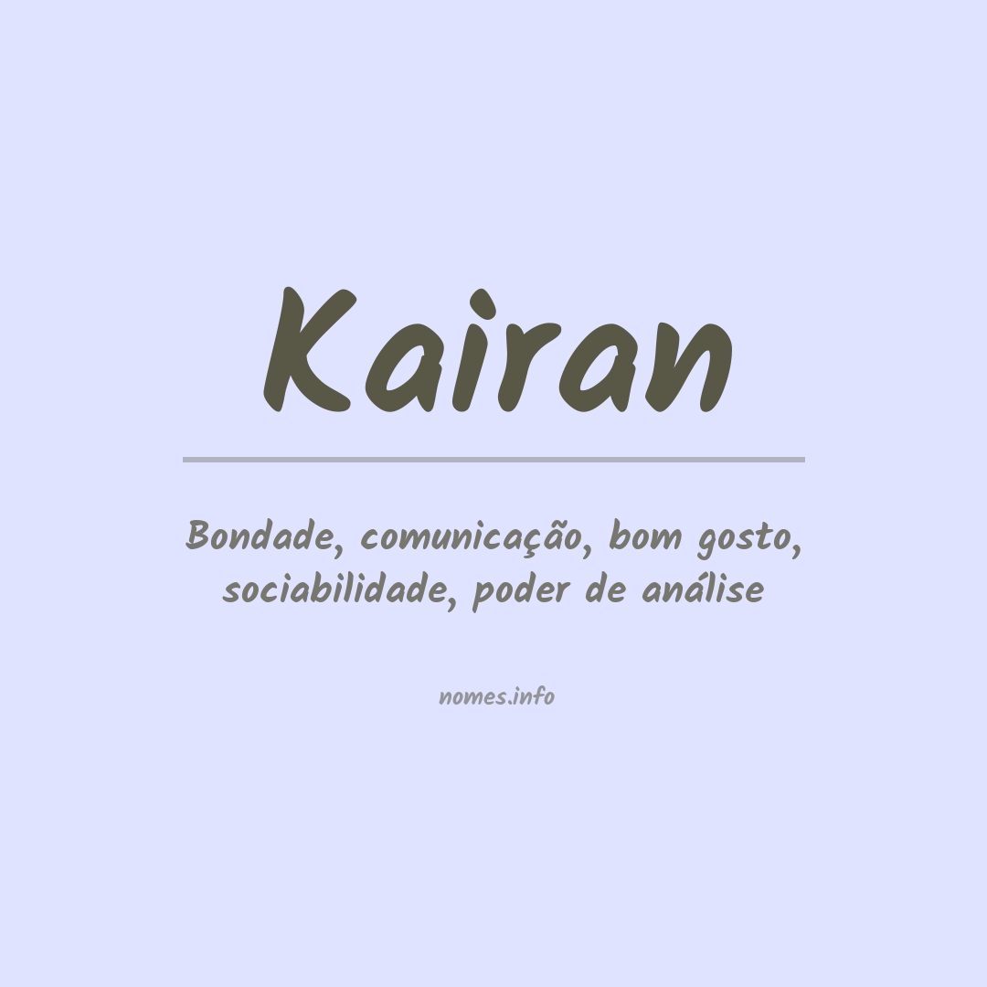 Significado do nome Kairan