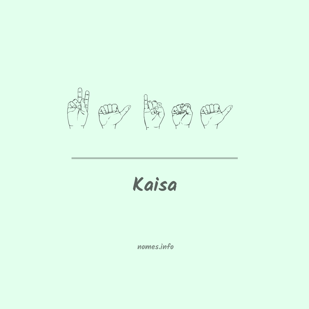 Kaisa em Libras