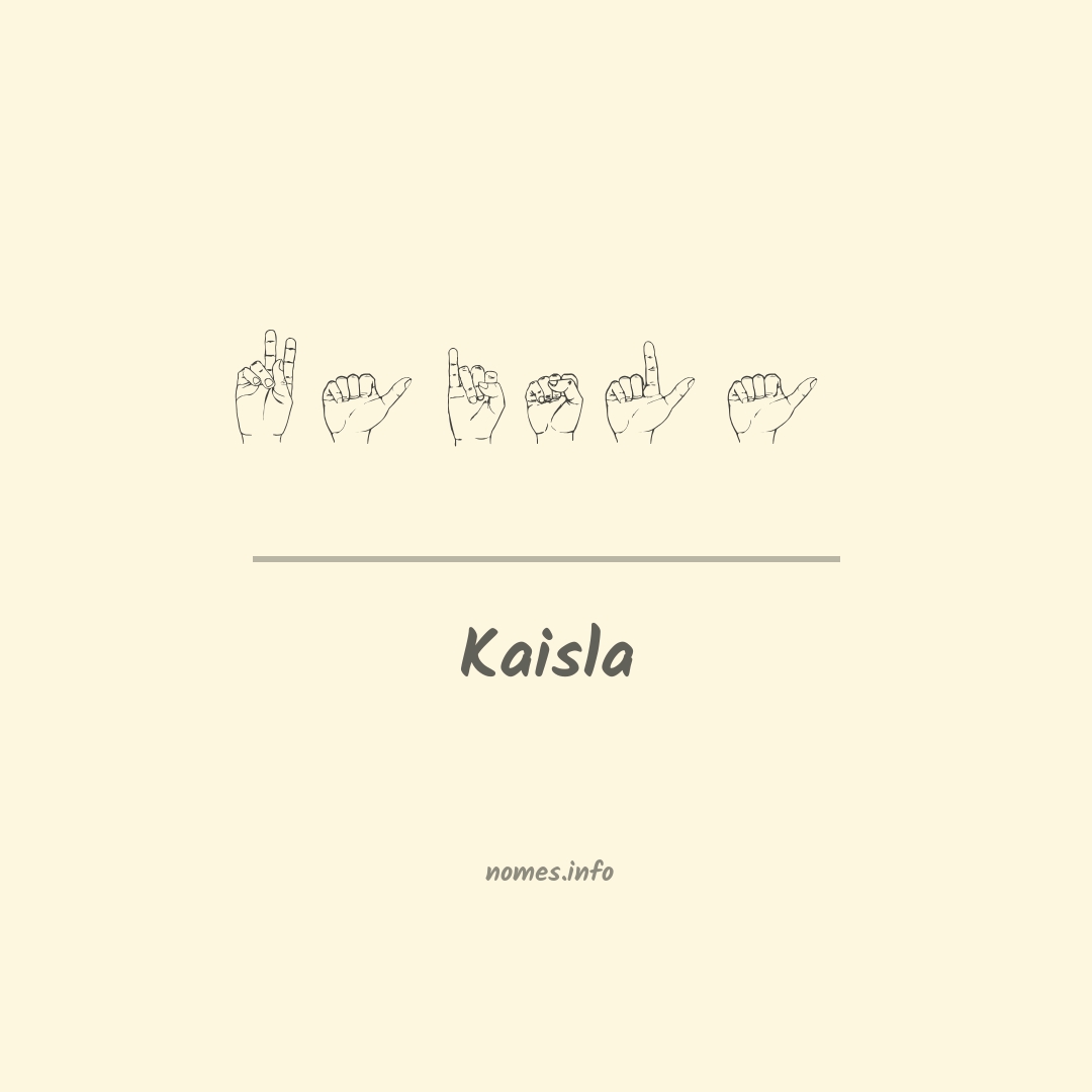 Kaisla em Libras