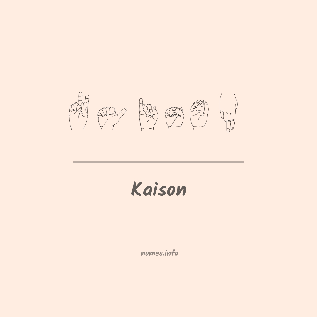Kaison em Libras