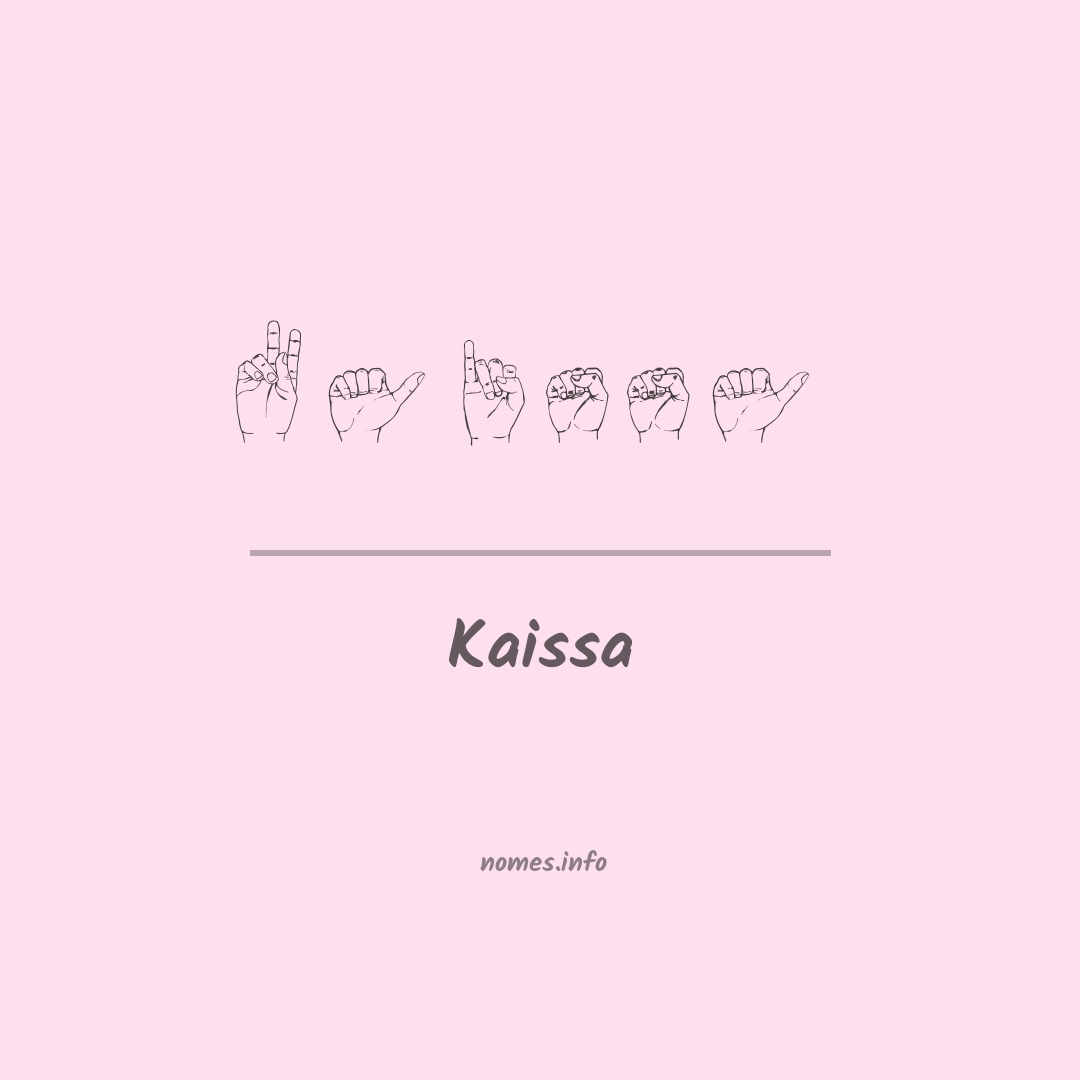 Kaissa em Libras