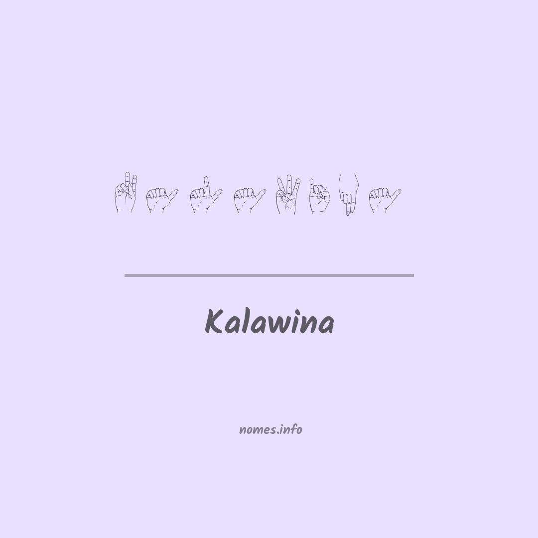 Kalawina em Libras