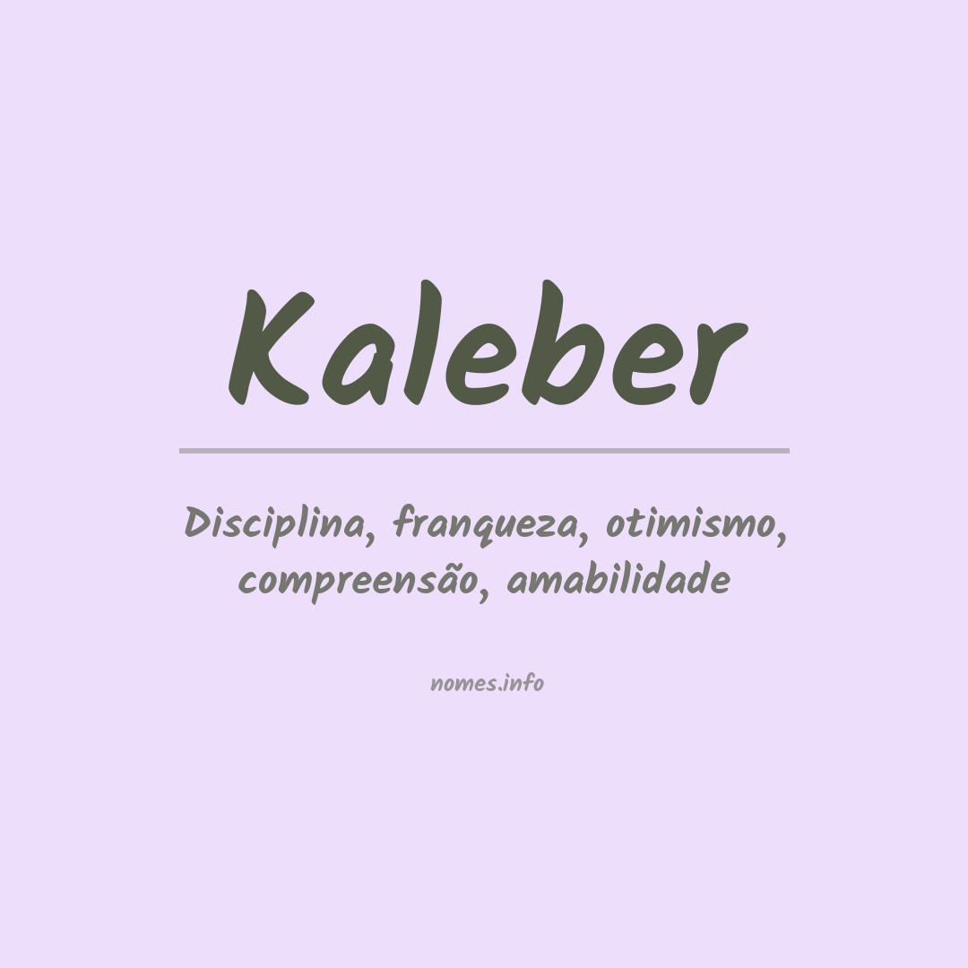 Significado do nome Kaleber