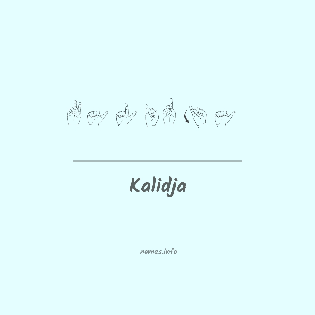 Kalidja em Libras