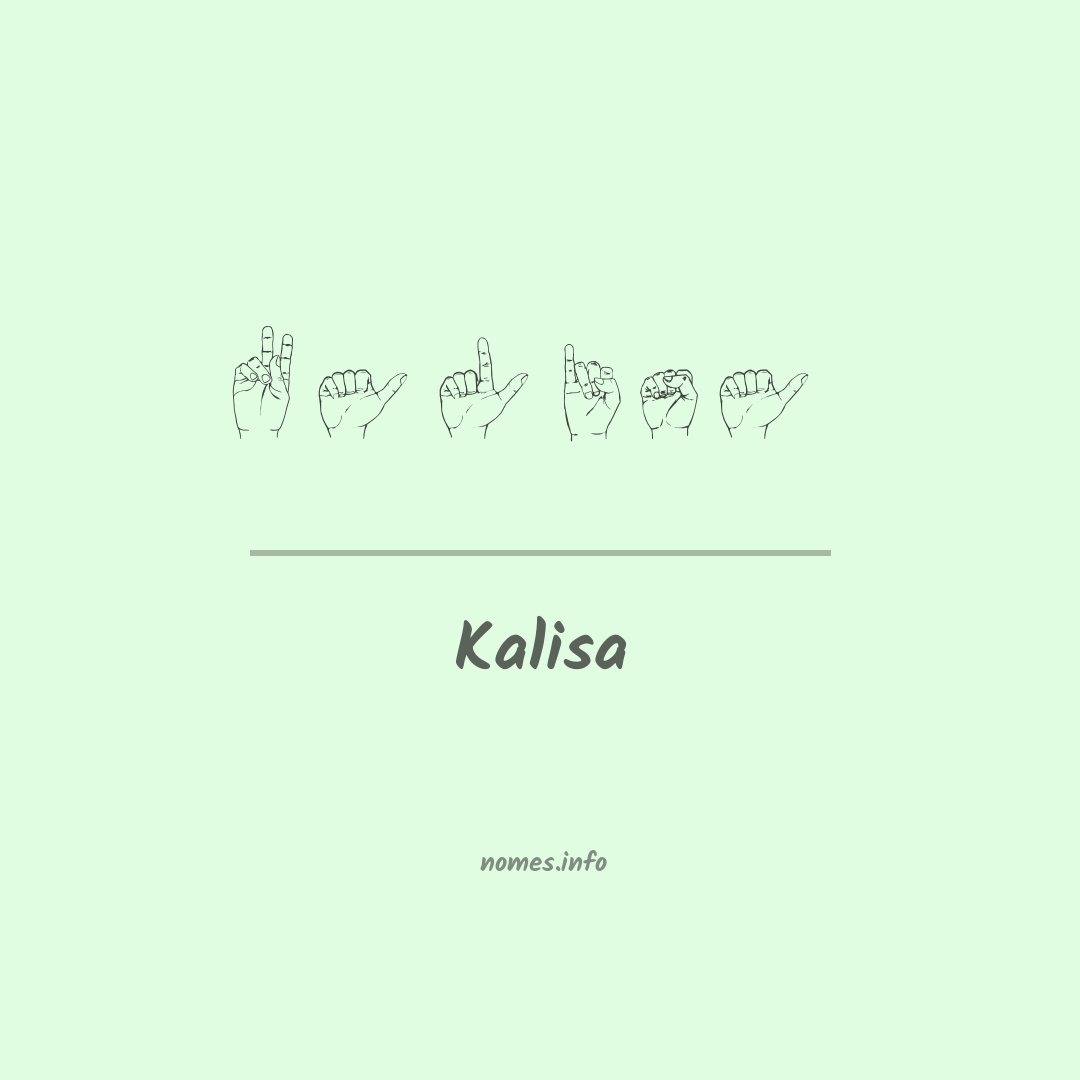 Kalisa em Libras