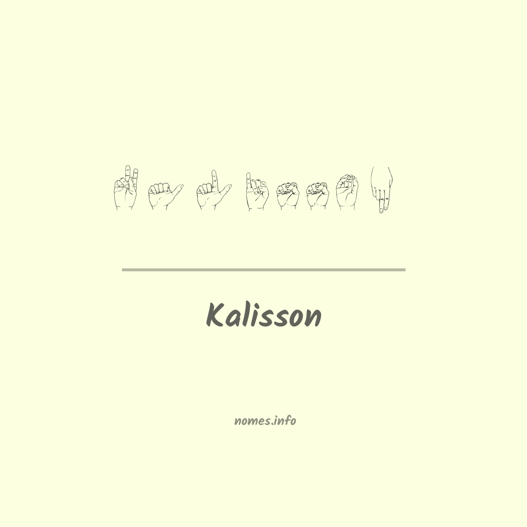Kalisson em Libras