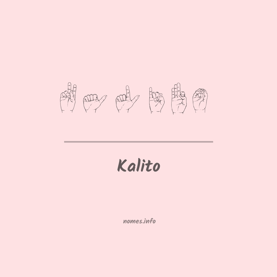 Kalito em Libras