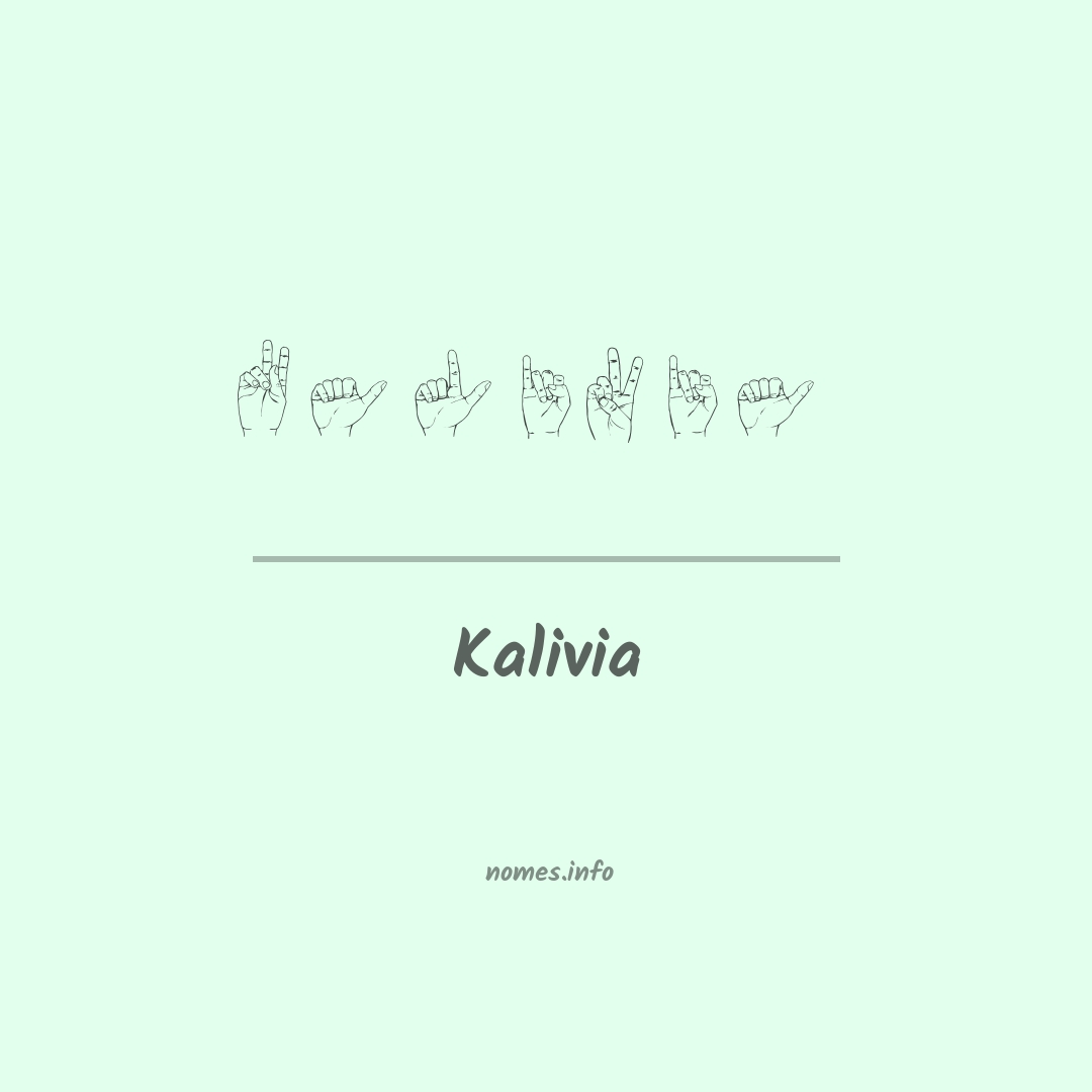 Kalivia em Libras