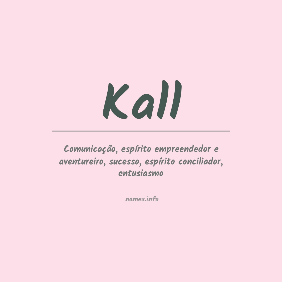 Significado do nome Kall