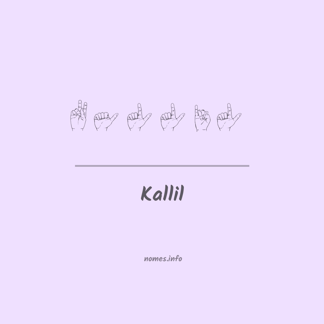 Kallil em Libras