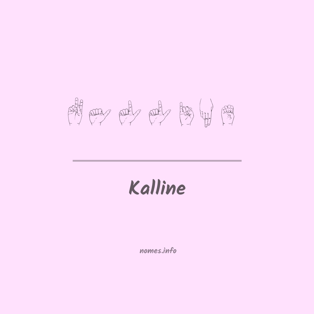 Kalline em Libras
