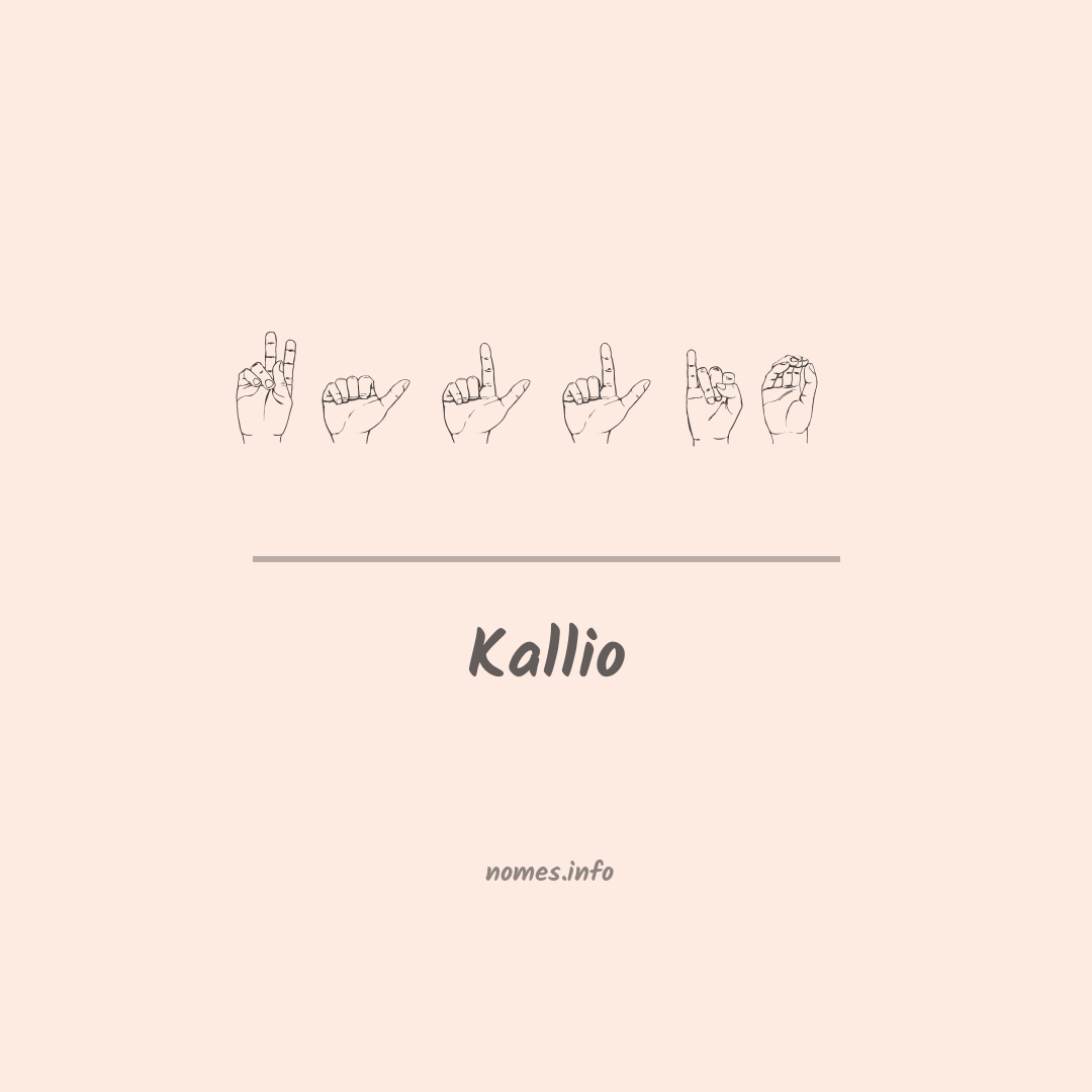 Kallio em Libras