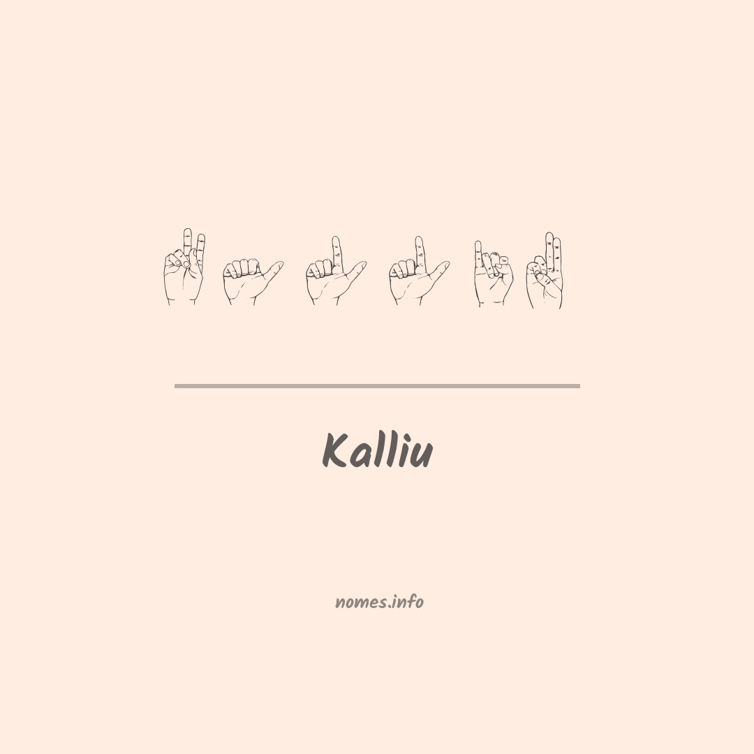 Kalliu em Libras