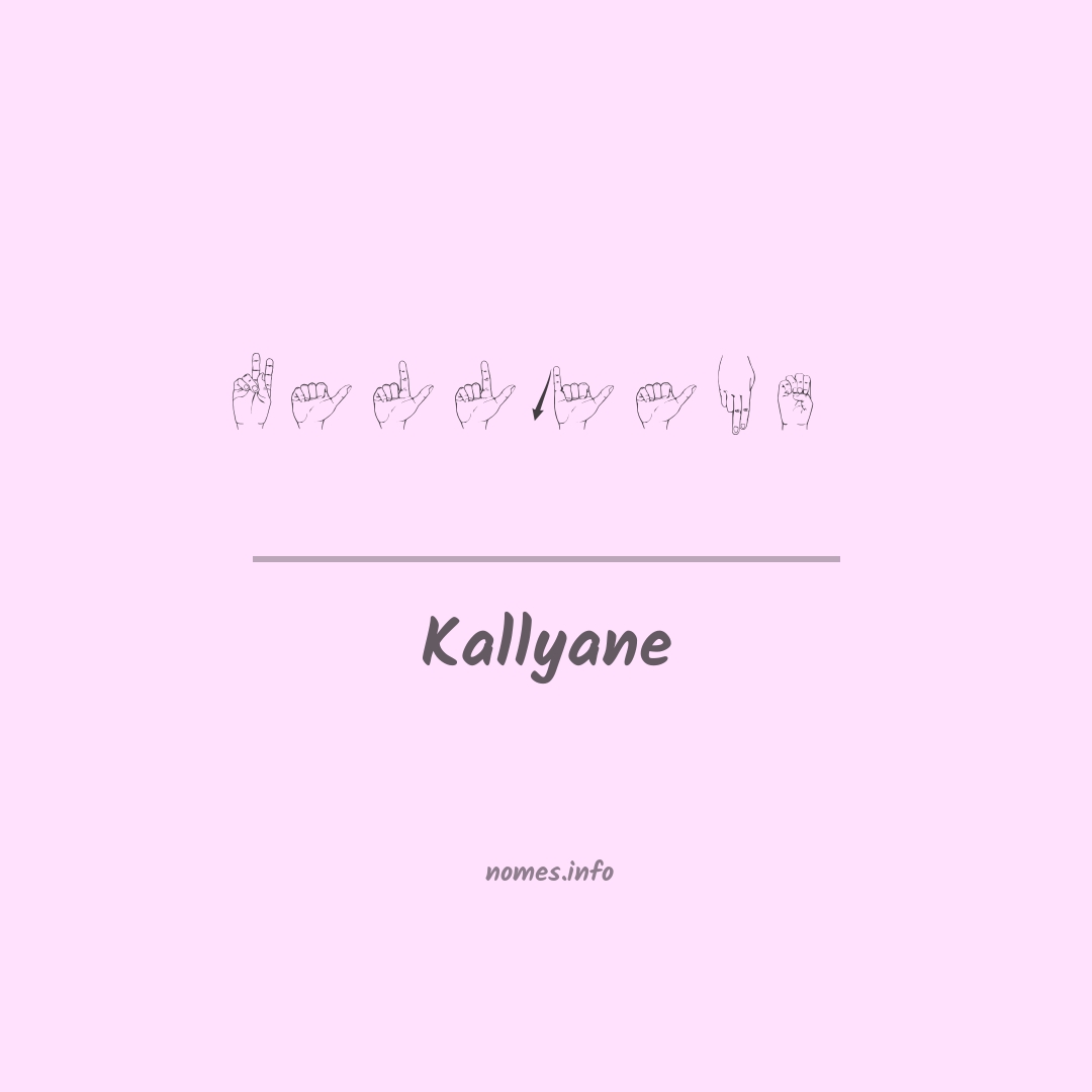 Kallyane em Libras