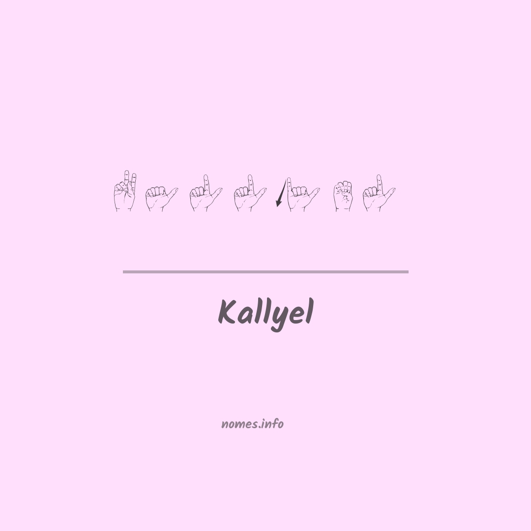 Kallyel em Libras