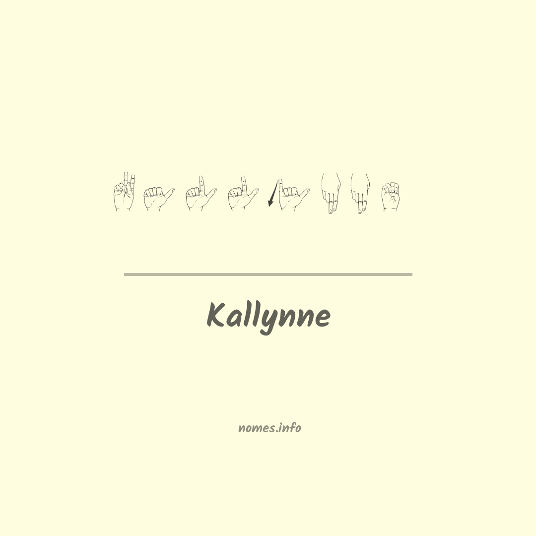 Kallynne em Libras