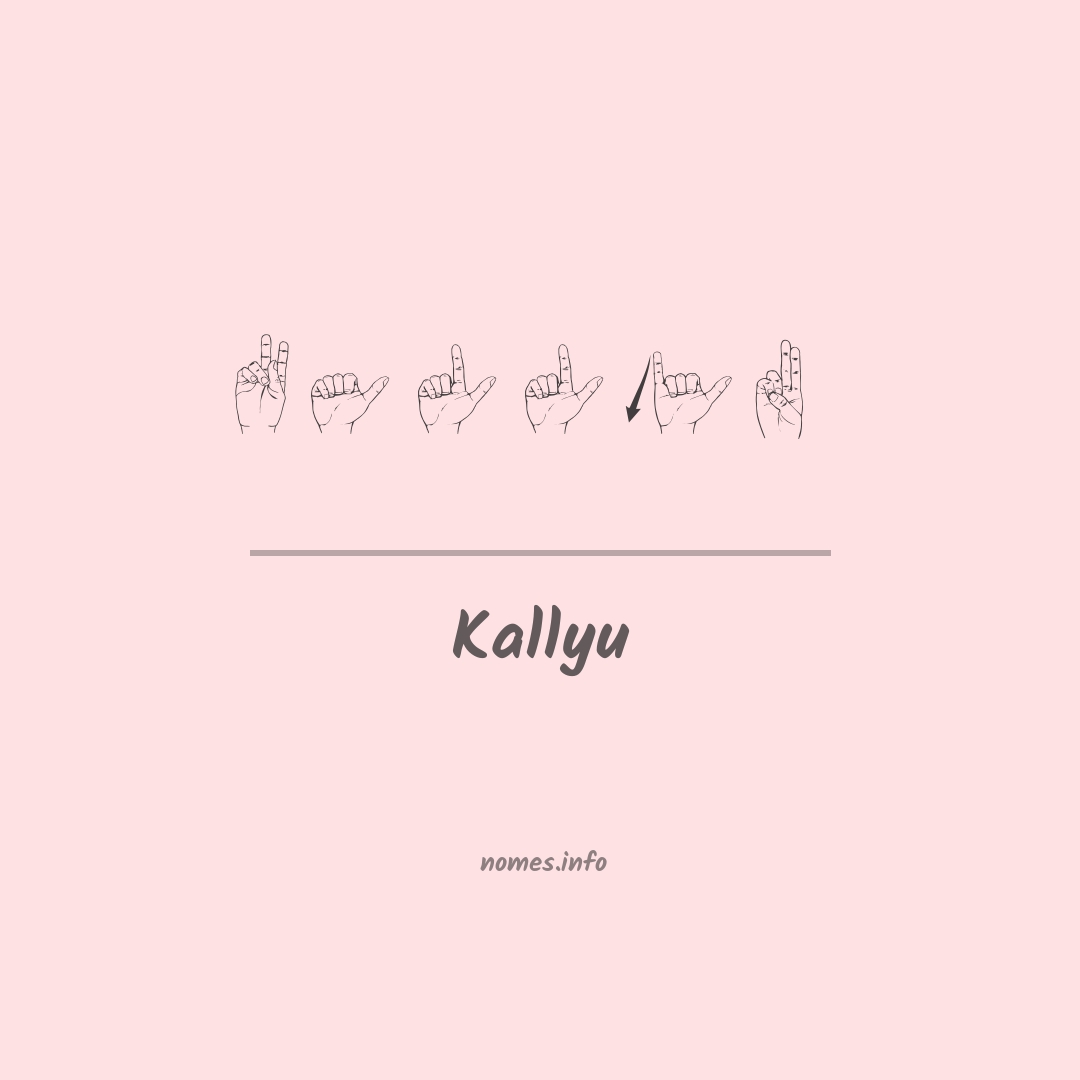 Kallyu em Libras