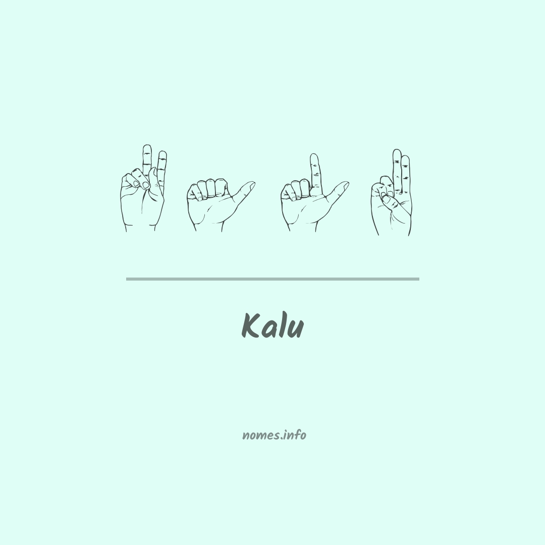 Kalu em Libras