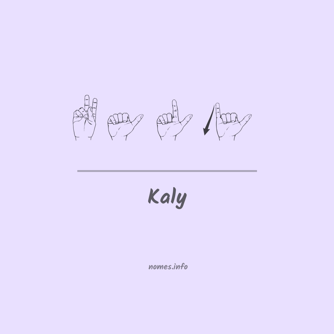 Kaly em Libras