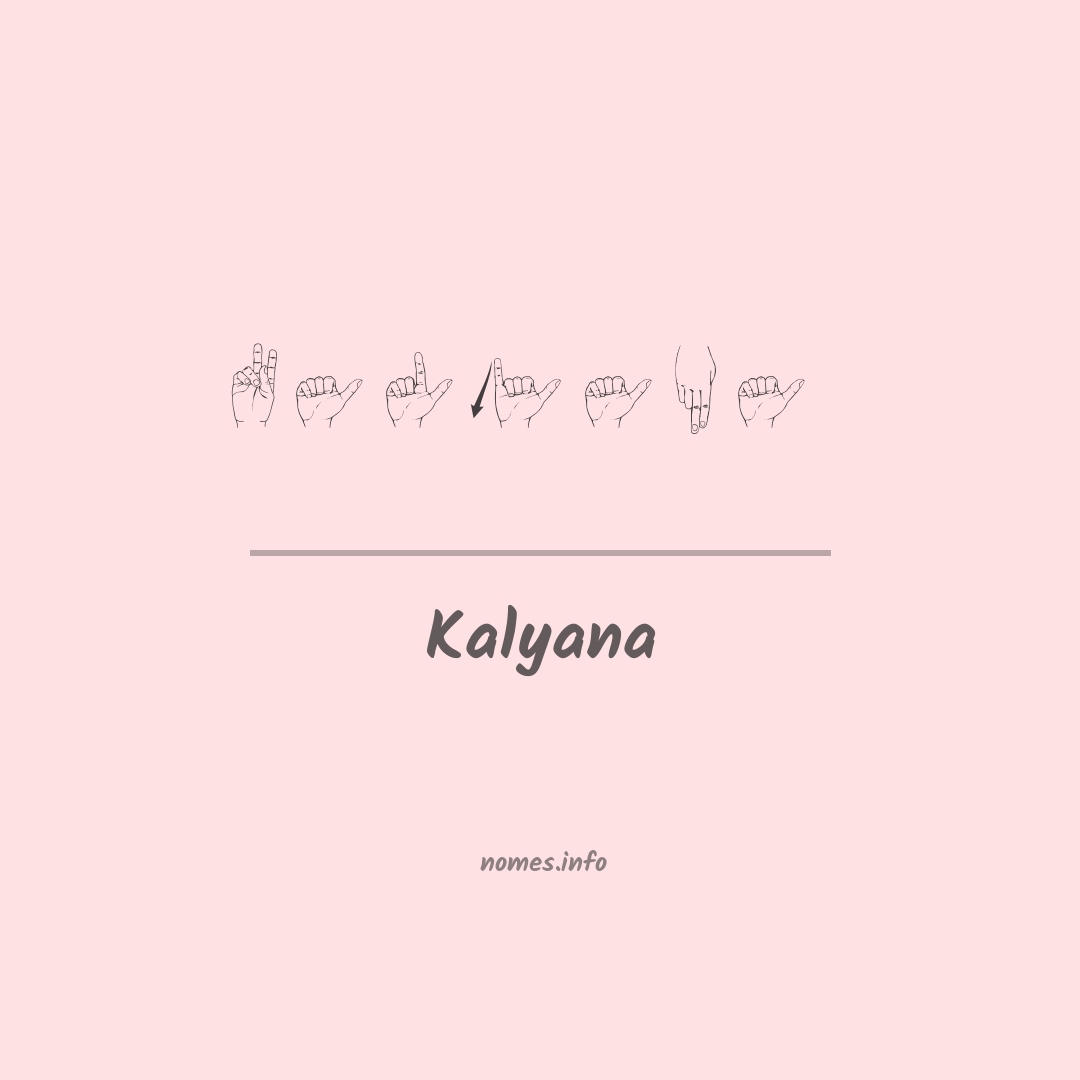Kalyana em Libras