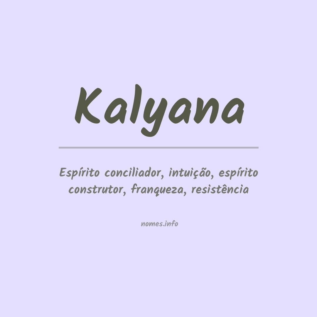 Significado do nome Kalyana