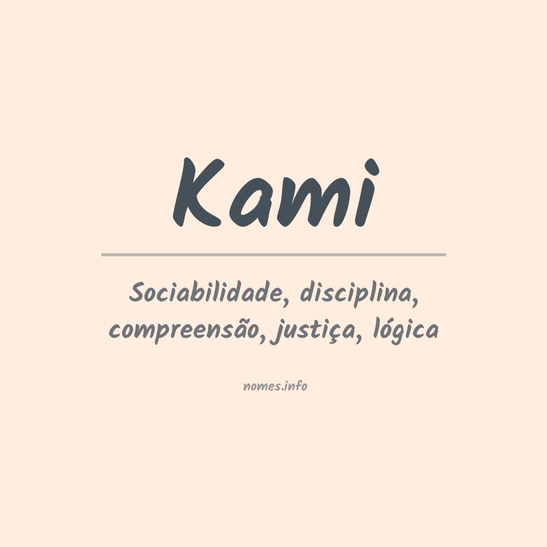 Significado do nome Kami