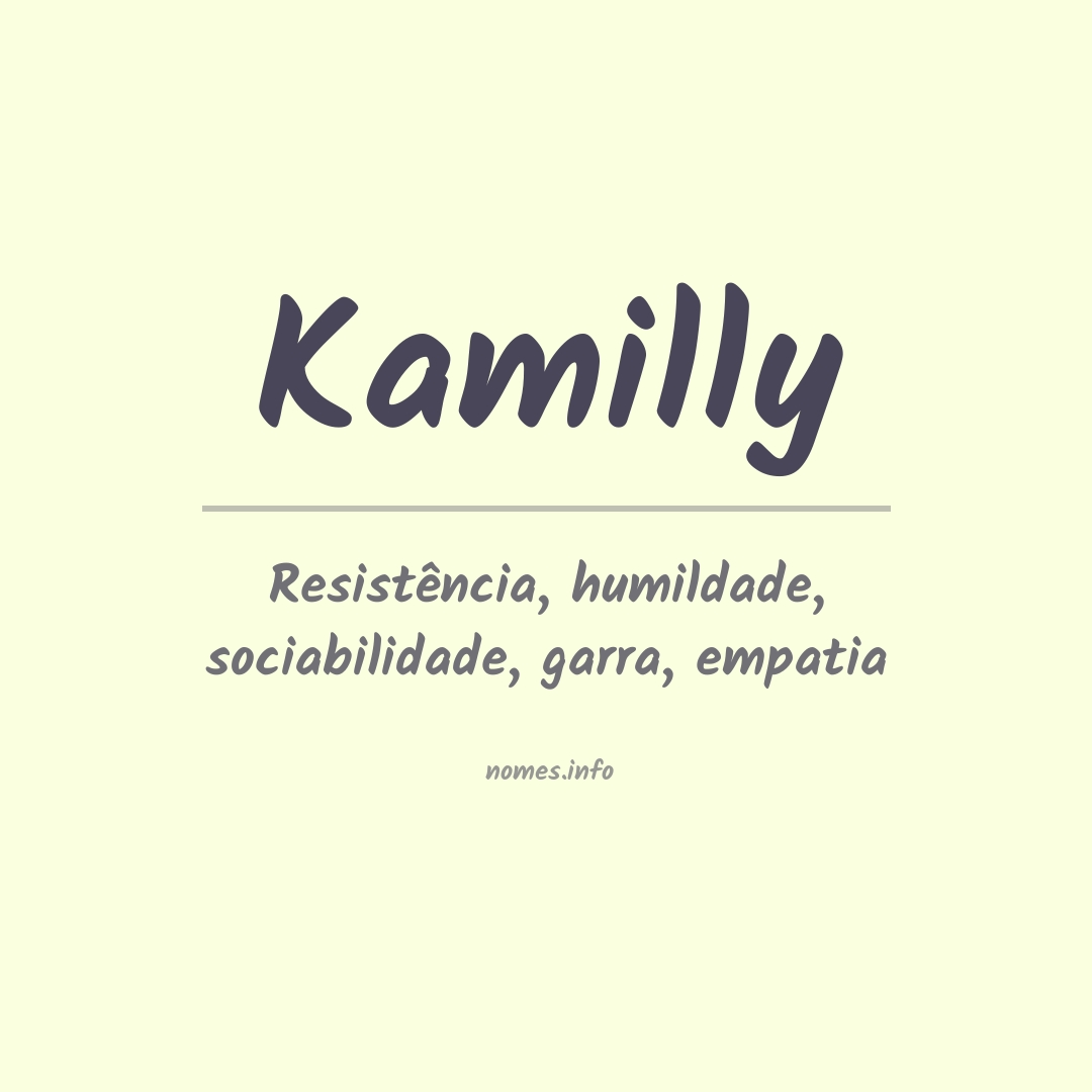 Significado do Nome Kamilly - Significado dos Nomes