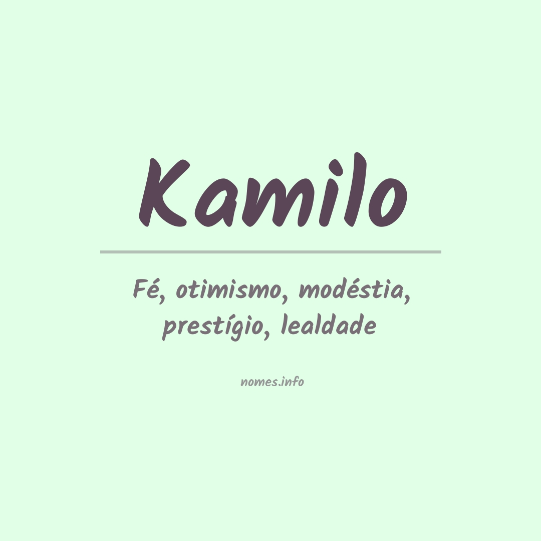 Significado do nome Kamilo