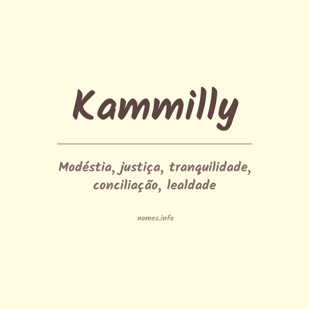 Significado do Nome Kamilly - Significado dos Nomes