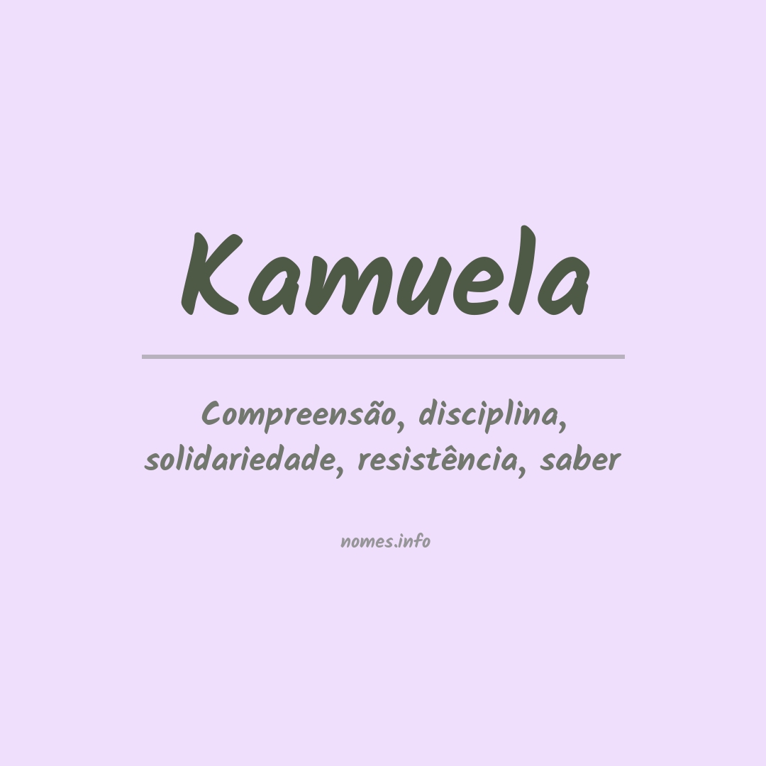 Significado do nome Kamuela