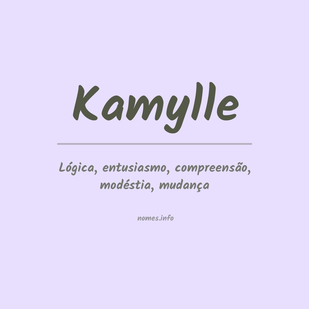 Significado do nome Kamylle