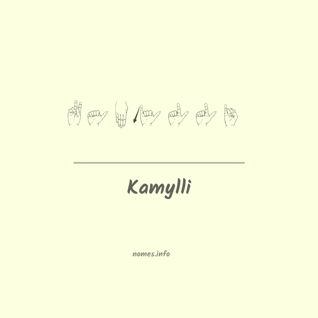 Kamylli em Libras