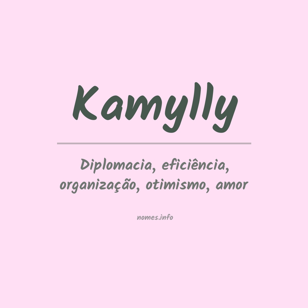 Significado do nome Kamylly