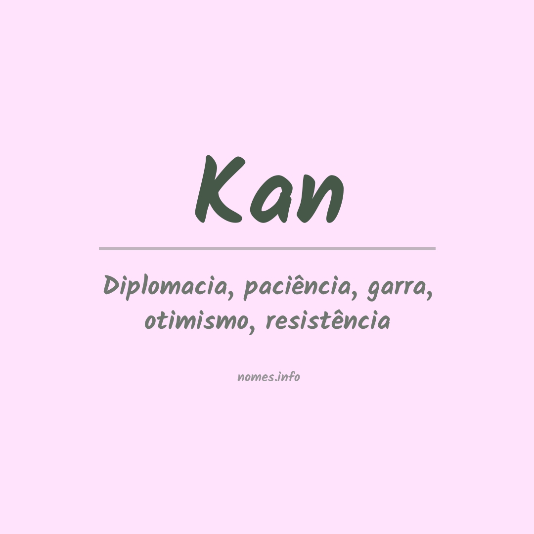 Significado do nome Kan