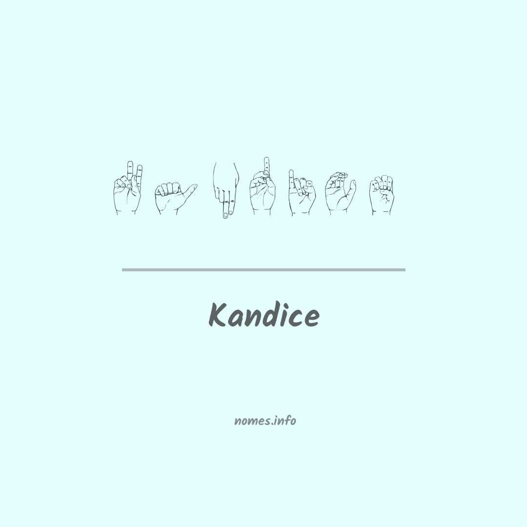 Kandice em Libras