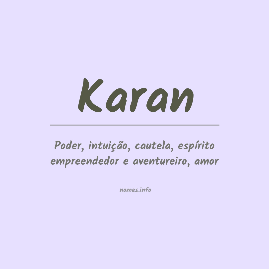 Significado do nome Karan
