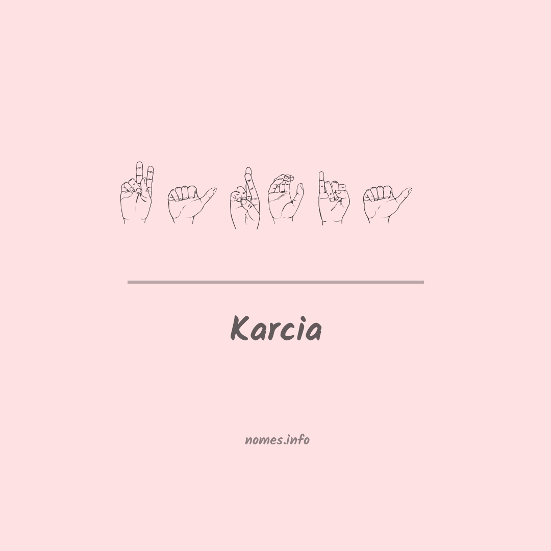Karcia em Libras