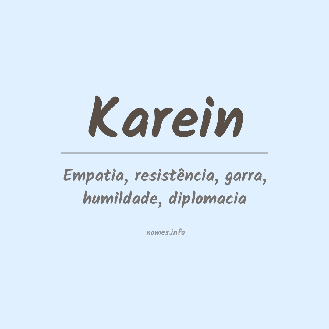 Significado do nome Karein