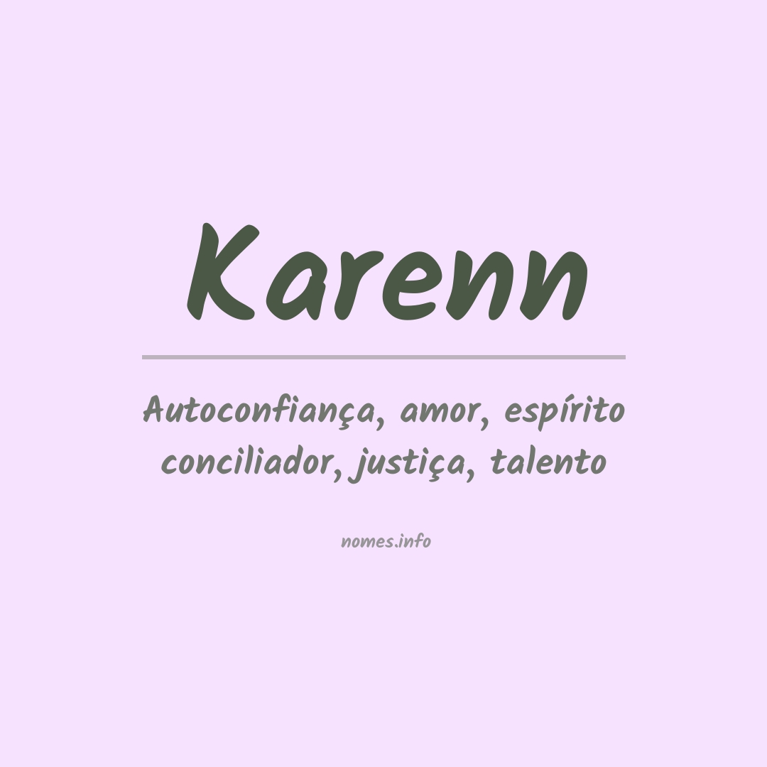 Significado do nome Karenn