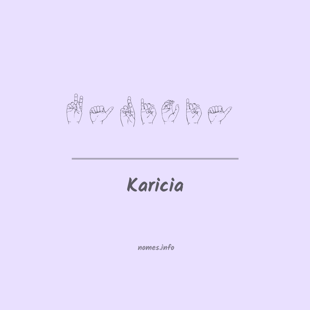 Karicia em Libras