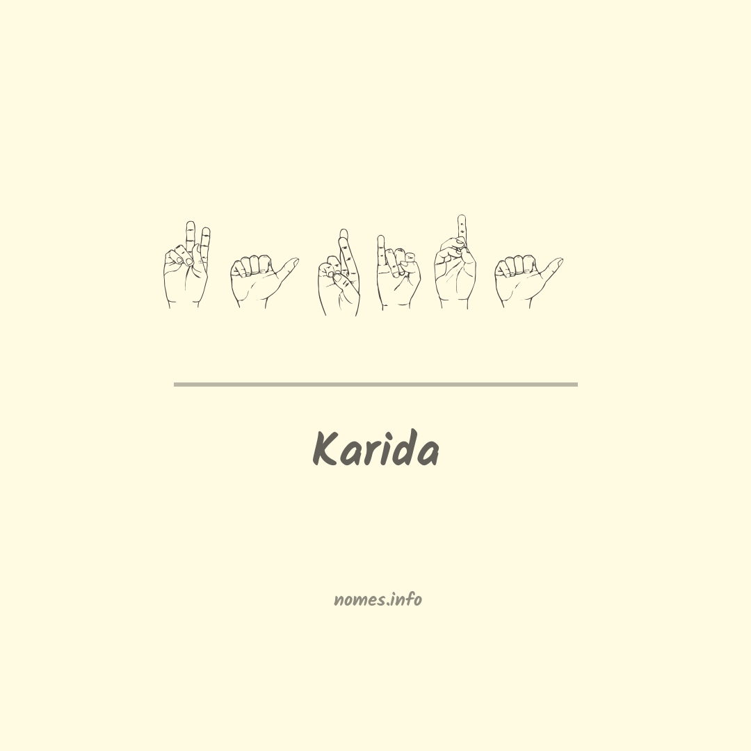 Karida em Libras