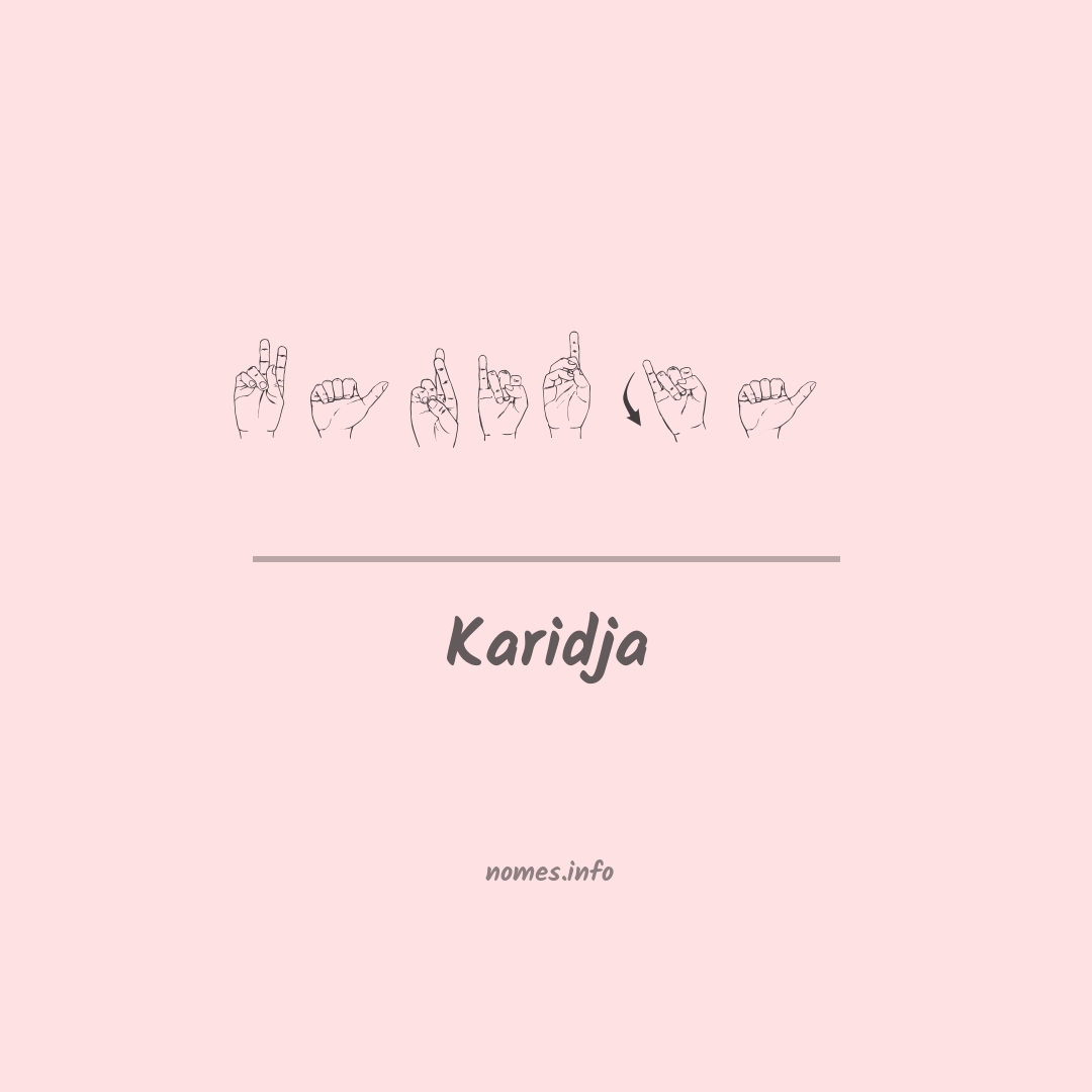 Karidja em Libras